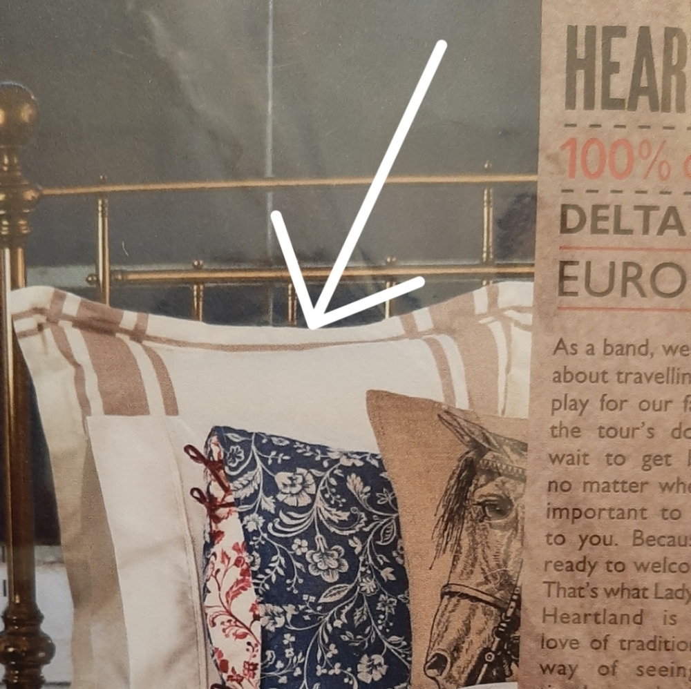 Heartland Delta Cotton Euro sham cream tan (1 sham)
